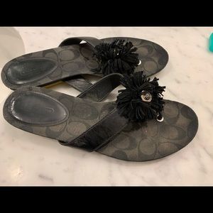 coach signature black shoes